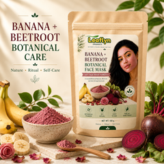 Leaflyn Organics Banana + Beetroot Powder – Natural & Pure | Edible & Multipurpose | 100g