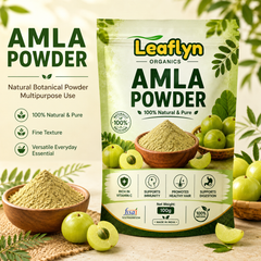 Leaflyn Organics Amla Powder – 100% Natural & Pure | Edible & Multipurpose | 100g