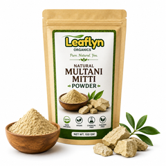 Multani Mitti Powder – Natural Face Pack, Oil Control & DIY Skincare | Leaflyn Organics