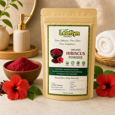 Organic Hibiscus Powder – Hair, Skin & DIY Beauty Care | Leaflyn Organics
