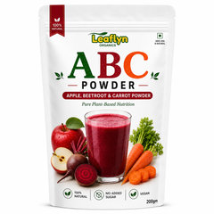 Leaflyn Organics ABC Powder – Apple, Beetroot & Carrot | Natural & Pure | Edible & Multipurpose | 200g