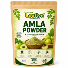 Leaflyn Organics Amla Powder – 100% Natural & Pure | Edible & Multipurpose | 100g