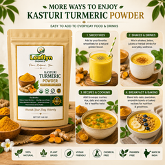 Kasturi Turmeric Powder – Natural Skin Glow & Face Care | Leaflyn Organics