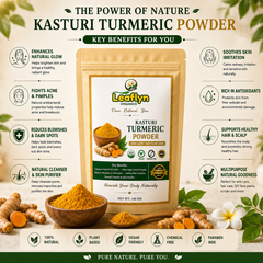 Kasturi Turmeric Powder – Natural Skin Glow & Face Care | Leaflyn Organics