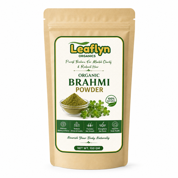 Brahmi Powder – Natural Hair, Scalp & Herbal Care | Leaflyn Organics