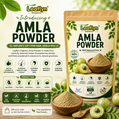 Leaflyn Organics Amla Powder – 100% Natural & Pure | Edible & Multipurpose | 100g