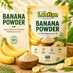 Leaflyn Organics Banana Powder – 100% Natural & Pure | Edible & Multipurpose | 100g