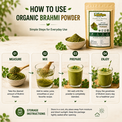 Brahmi Powder – Natural Hair, Scalp & Herbal Care | Leaflyn Organics