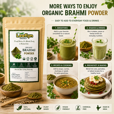 Brahmi Powder – Natural Hair, Scalp & Herbal Care | Leaflyn Organics
