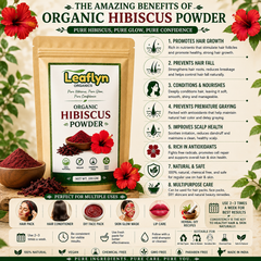 Organic Hibiscus Powder – Hair, Skin & DIY Beauty Care | Leaflyn Organics