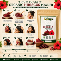 Organic Hibiscus Powder – Hair, Skin & DIY Beauty Care | Leaflyn Organics