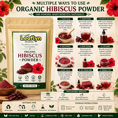 Organic Hibiscus Powder – Hair, Skin & DIY Beauty Care | Leaflyn Organics